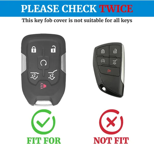 Miniatura 2 de Funda de TPU suave para llavero Chevy con llavero, carcasa de llave de protección completa para GMC Suburban Tahoe Yukon Acadia Terrain Sierra 1500