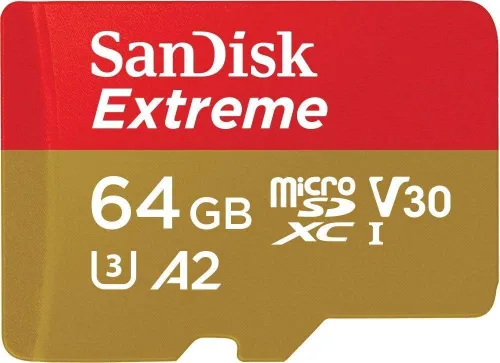Miniatura 4 de SanDisk 64GB Extreme microSDXC UHS-I Tarjeta de memoria con adaptador - Hasta 160MB/s, C10, U3, V30, 4K, A2, Micro SD - SDSQXA2-064G-GN6MA