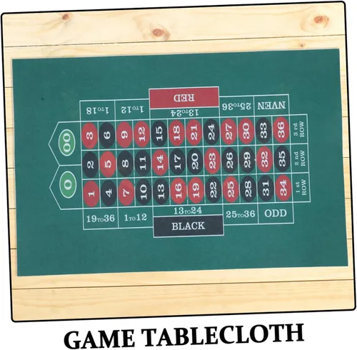 Miniatura 3 de Poker Boarg - Tapete de mesa de juego impermeable plegable para juegos de póquer, tapete de fieltro, reuniones familiares, fiestas temáticas
