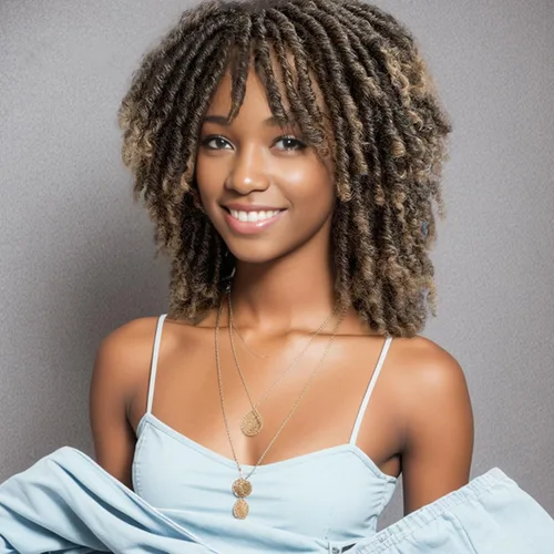 Miniatura 14 de Pelucas de rastas cortas de 6 pulgadas para mujeres y hombres negros con clips, pelucas trenzadas sintéticas con rizos postizos, rizos Afro, rizos