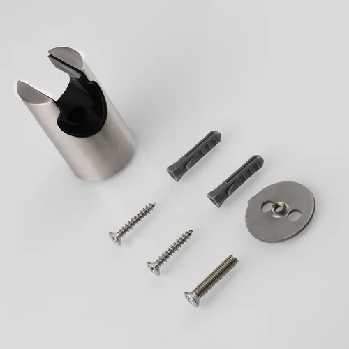 Miniatura 8 de Soporte para bidé de acero inoxidable, gancho de suspensión de rociador de bidé de mano para tanque de inodoro, níquel cepillado, KZS003NA cepillado