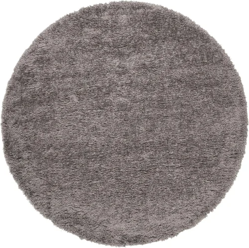 Miniatura 3 de SAFAVIEH Madrid Shag Collection - Alfombra redonda, 6 pies 7 pulgadas, color carbón, diseño sólido, no desprende pelusa y de fácil cuidado, 2 Carbón