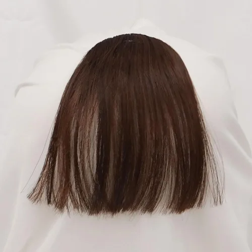 Miniatura 7 de Flequillo Clip de pelo sintético flequillo flequillo flequillo clip en extensiones de cabello en flecos frontal natural curvado plano limpio bang