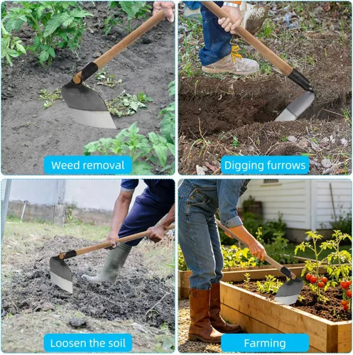 Miniatura 5 de Yardwe Cabezal de azada de jardín resistente, reemplazo de excavación para agricultura de jardinería, herramienta de deshierbe para plantación