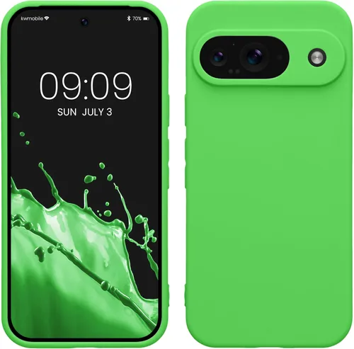 Miniatura 71 de kwmobile Funda compatible con Google Pixel 9 Pro - Funda protectora delgada de TPU para teléfono - Acabado mate suave - Negro mate