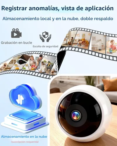 Miniatura 8 de AMTIFO Cámaras de seguridad inalámbricas magnéticas para exteriores: WiFi inteligente 2K para interiores sin instalación - Cámaras inalámbricas