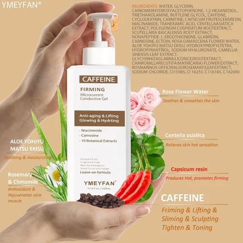 Miniatura 5 de Gel conductor de cafeína caliente para máquina de esculpir el cuerpo, gel de masaje para adelgazar el cuerpo, reafirmar y levantar la piel, apretar