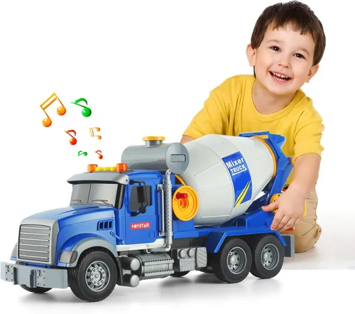 Miniatura 6 de Luces de camión de grúa de construcción de 15 pulgadas, juguetes con rotación de brazo extensible, varios accesorios, botones y luces, sonidos