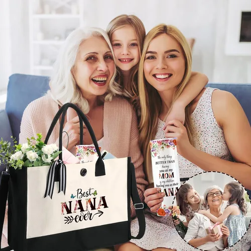 Miniatura 23 de Silkfly Set de 3 piezas de la mejor abuela del mundo para mujeres, regalos de cumpleaños, día de la madre, regalo de cumpleaños, vaso de acero