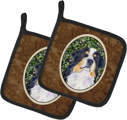 Miniatura 18 de Caroline's Treasures SS8617PTHD - Juego de soportes para ollas de cocina resistentes al calor, almohadillas calientes para horno para cocinar, Husky
