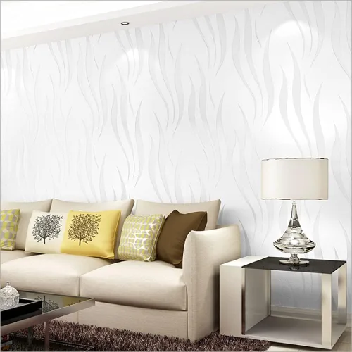 Q QIHANG 1.73 pies de ancho x 32.8 pulgadas de largo, rayas onduladas modernas, minimalista, estilo europeo, fondo de pantalla para dormitorio, TV,