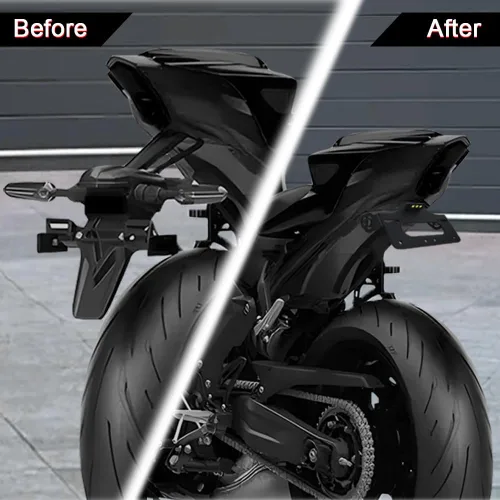 Miniatura 4 de Xitomer Tail Tidy Fit para MT-07 FZ-07 2021-2024, YZF-R7 2021-2025 Soporte eliminador de guardabarros con luz LED de placa de matrícula para OEM