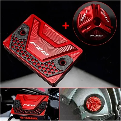 Miniatura 2 de Clutch Cylinder Reservoir Cover Motorcycle CNC Drain Engine Oil Filler Cap Front Brake Fluid Reservoir Cover For FZ-8 FZ 8 ZF8N FZ8S For FAZER FZ8