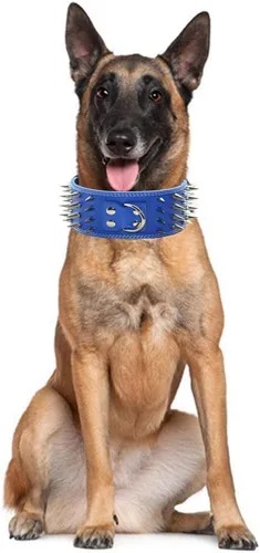 Miniatura 2 de Collar de perro con tachuelas, de piel con pinchos afilados de 3 pulgadas, apto para entrenamiento, deportes, caminar, talla M, L, XL, para Pitbull