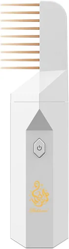 Miniatura 8 de Quemador de incienso árabe, peine electrónico portátil Bakhoor, difusor de aroma musulmán de Ramadán, soporte recargable por USB (negro)