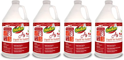 Miniatura 6 de OdoBan Professional Series - Ambientador líquido listo para usar, fabricado en los Estados Unidos, aroma a cereza, paquete de 2, 1 galón cada uno