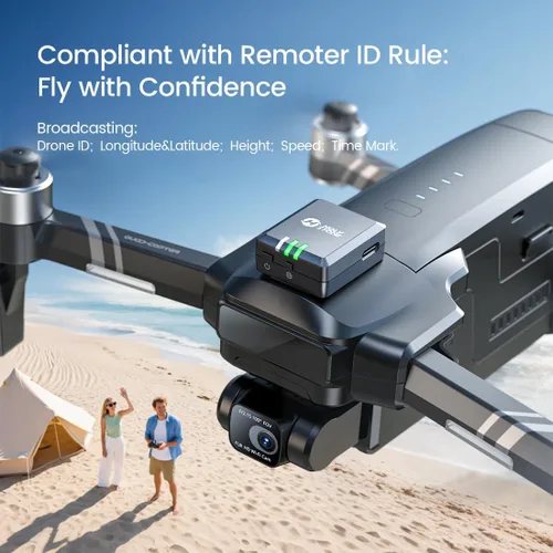 Miniatura 2 de Holy Stone Módulo de transmisión de identificación remota compatible con FAA, piezas de repuesto para drones GPS con cámara para adultos 4K, módulo