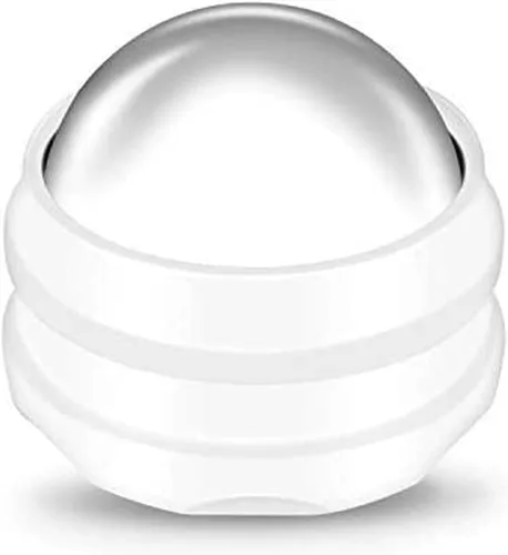 Flyfan Bola Giratoria para Masaje en Frío - Regalos para Novio Él Hombres Mujeres, Se Mantiene Fría por 6 Horas, Herramientas de Recuperación Blanco
