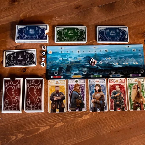 Miniatura 5 de Juego de mesa Knarr: forma la mejor banda de vikingos. Emocionante juego de exploración y estrategia, divertido juego familiar para niños y adultos