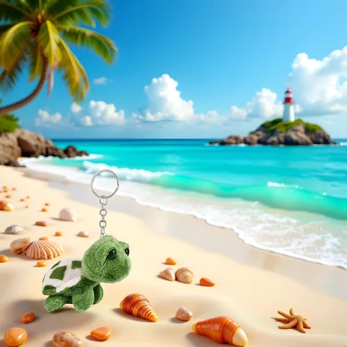Mini llavero de tortuga marina verde, criaturas marinas tortuga regalo, bolso de dibujos animados colgante auto animal llavero decoración llavero