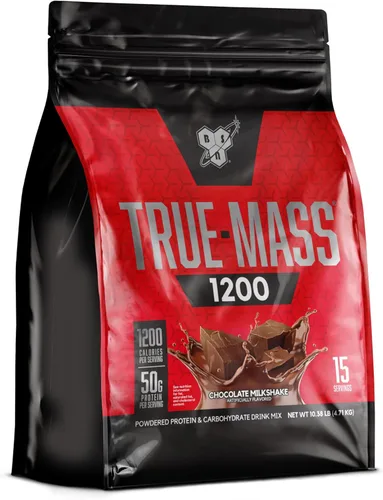 Miniatura 7 de BSN TRUE-MASS - Ganador de peso, proteína en polvo para ganar masa muscular, batido de chocolate, 10.38 libras (el paquete puede variar)