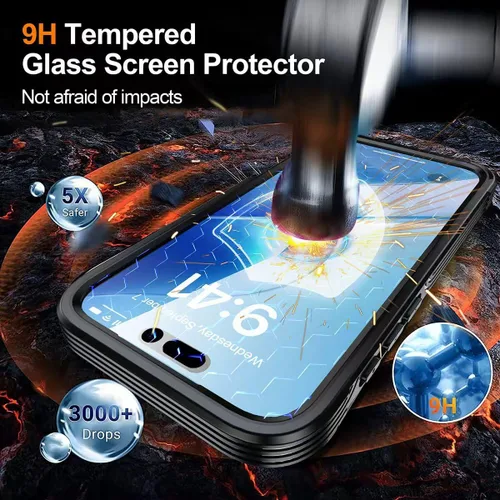 Miniatura 6 de TOPF&B Funda de privacidad para iPhone 17 Pro Max, compatible con MagSafe, funda magnética para iPhone 17 Pro Max, protector de pantalla de Negro