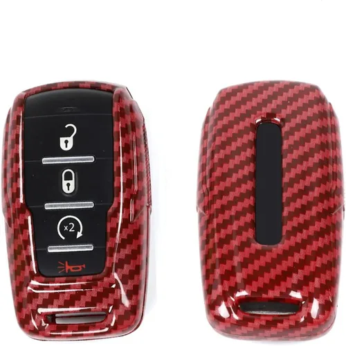 Miniatura 13 de RT-TCZ Funda para Llavero Estuche Cubierta Bolsa Porta Llaves Carcasa de Protección Accesorios para Dodge RAM 2018-2022, Morado