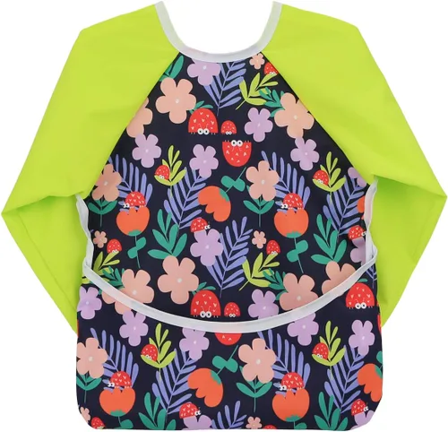 Miniatura 12 de Babero impermeable con mangas y bolsillo, 6-24 meses