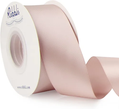 Miniatura 71 de Ribbli - Cinta de satén de doble cara dorada, 1 pulgada x 25 yardas, uso para ramo de lazos, envoltura de regalos, decoración de boda Dorado