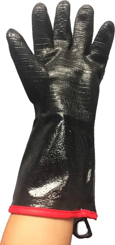 Miniatura 2 de Oil Shield - Guantes 100% neopreno resistentes al calor, forro de algodón, clasificación de temperatura de 450 grados, seguridad para el servicio