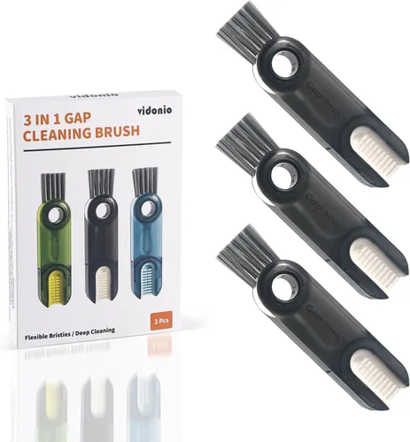 Miniatura 9 de Set de cepillos de limpieza de 3 en 1 para tapas de tazas, herramientas de limpieza multifuncionales para botellas aisladas, limpiador de portavasos