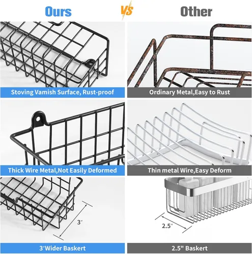 Miniatura 7 de Organizador de Estante de Especias de Pared, Estante de Almacenamiento y Organización de Especias para Puerta de Gabinete, Juego de 4 Estuches