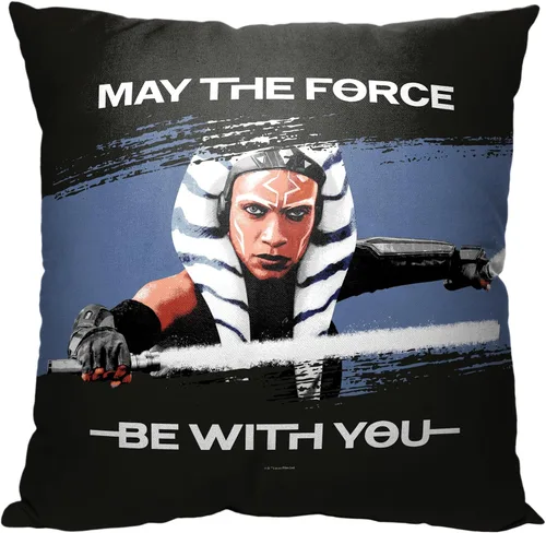Miniatura 8 de Northwest Almohada Star Wars, 18 x 18 pulgadas, pincelada Ahsoka