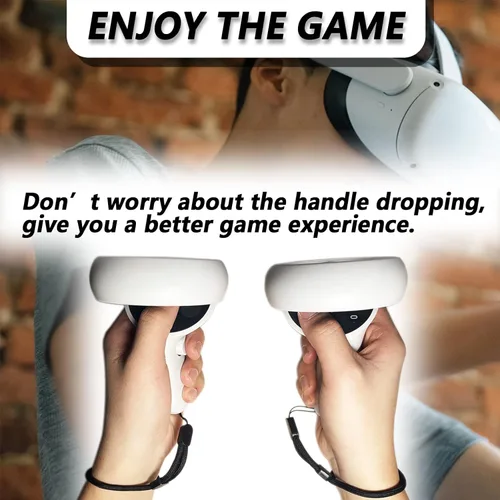 Miniatura 3 de Improved Replacement Wrist Wraps for Oculus Quest 2 Gen Controller, Reflective Hand Straps with Resin Black Stopper, Replacement Adjustable Wrist