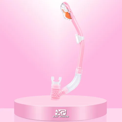 Miniatura 8 de Snorkel seco para niños, tubo de esnórquel definitivo para esnórquel, apnea y natación, tecnología de respiración fácil, válvula seca montada