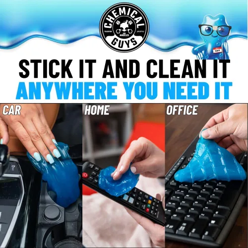 Miniatura 4 de Chemical Guys Sticky Icky - Gel de limpieza para automóvil, manzana verde, limpiador interior de automóvil, limpiador reutilizable para grietas