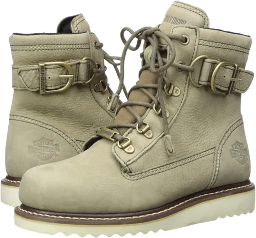 Miniatura 7 de Harley-Davidson D84468 - Botas de motocicleta para mujer Marconi de 6.0in, color negro o arena