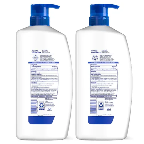 Miniatura 10 de Head & Shoulders - Champú y acondicionador 2 en 1, tratamiento anti caspa y cuidado del cuero cabelludo, manzana verde, 32.1 oz (0.95 l), paquete