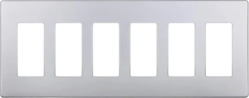 Miniatura 66 de ENERLITES Placas de pared decorativas sin tornillos, cubiertas de tomacorrientes seguras para niños, tamaño de 4 posiciones, 4.68" H x 8.30" L, Negro