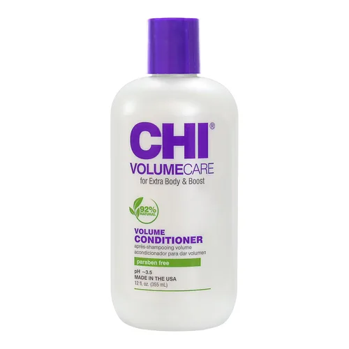 CHI VolumeCare Acondicionador Voluminizador, Aumenta el Volumen en Cabello Fino, Delgado o Plano, Fórmula Hidratante, Sin Sulfatos, Sin Parabenos y