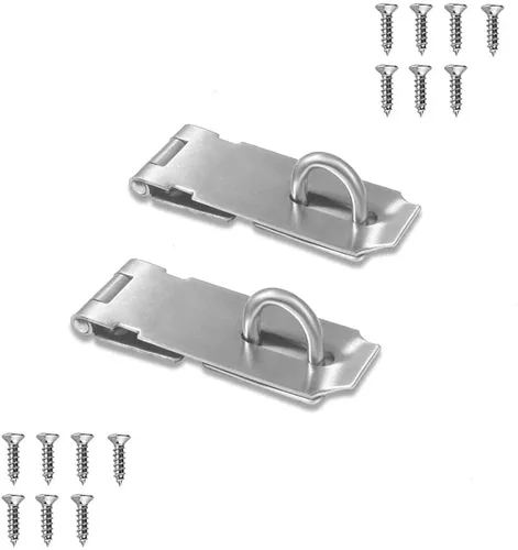 Miniatura 13 de Paquete de 2 cerrojos con llave, perilla giratoria, cerrojo de bloqueo con llave para puertas pequeñas, gabinetes y más, acero inoxidable, cerrojo