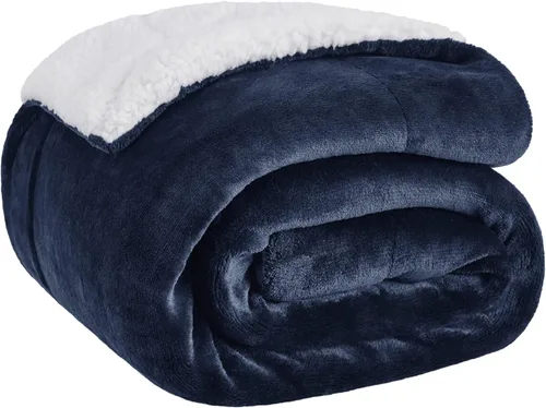 Miniatura 26 de Bedsure GentleSoft - Manta de forro polar Sherpa para sofá, manta de Navidad gruesa y cálida para invierno, manta de felpa suave y esponjosa como