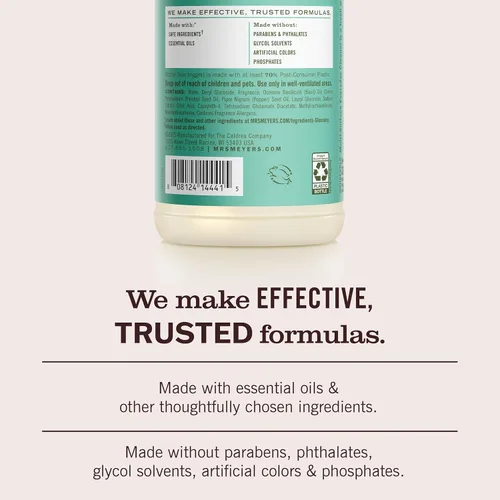 Miniatura 5 de MRS. MEYER'S CLEAN DAY Limpiador Multiusos en Spray, Albahaca, 16 fl. oz - Paquete de 3