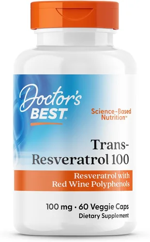Miniatura 7 de Doctor's Best Suplemento Trans Resveratrol 600 mg para hombres y mujeres - Cápsulas de trans-resveratrol 98% puro para nutrición, apoyo a la salud