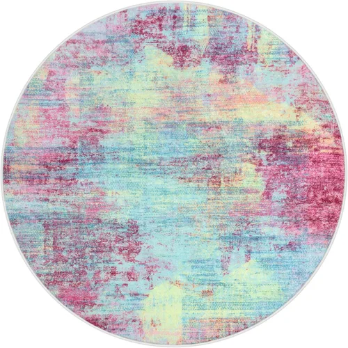 Miniatura 916 de IOHOUZE Alfombra abstracta lavable de 3 x 12 pies para pasillos, antideslizante para cocina, camino de entrada de lana sintética para interiores