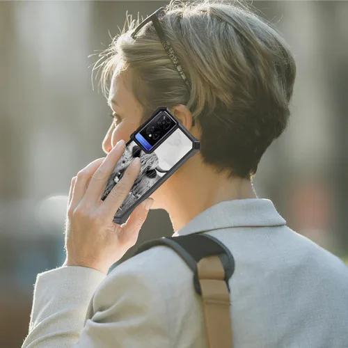 Miniatura 7 de Funda para teléfono TCL 50 XE 5G y TCL 50 XE Nxtpaper 5G con protector de pantalla, protección de cuerpo completo, parachoques de silicona