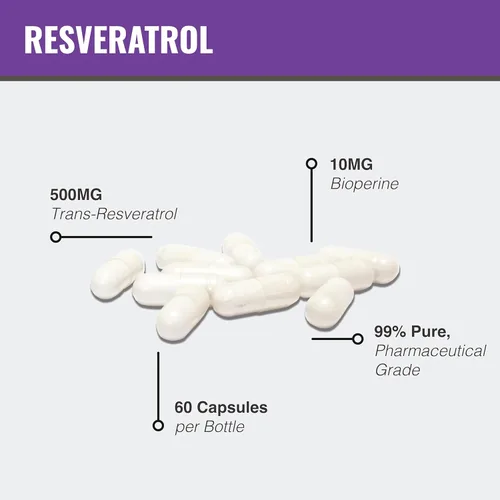 Miniatura 3 de MAAC10 - Trans Resveratrol 500 mg paquete de 3