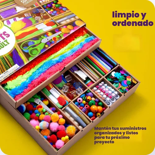 Miniatura 7 de Dan&Darci Bóveda de Artes y Manualidades - Kit de Suministros de Manualidades en una Caja - Regalo de Navidad para Niños de 4, 5, 6, 7, 8, 9, 10, 11