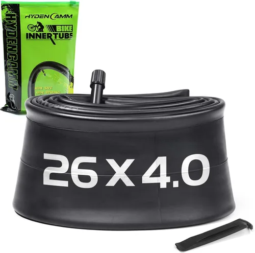 Miniatura 14 de 1/2/4 Pack 20x4 26x4.0 Fat Bike Tube with AV 32mm Schrader Valve, Premium Butyl Rubber Fat Tire Bike Tubes with Tire Levers, 20, 26x3.5-4.5 Bike
