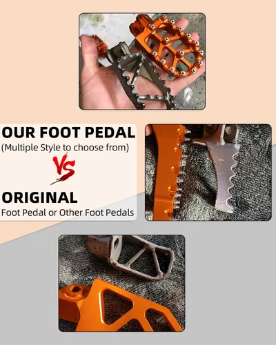 Miniatura 3 de JFG RACING - Estriberas de bicicleta de tierra, reposapiés CNC para motocicleta para 50-1290 SX SXF EXC EXCF XC XCF XCW SUPER MOTO ENDURO AVENTURA